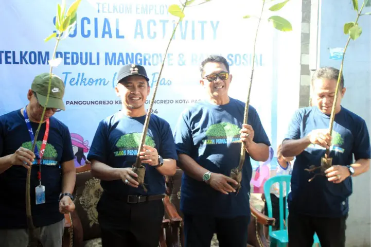 Empat Ribu Mangrove Ditanam dalam Giat Telkom Peduli Mangrove